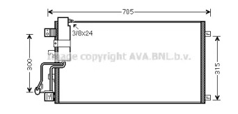 Конденсатор AVA QUALITY COOLING DN5283D