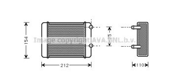 Теплообменник, отопление салона AVA QUALITY COOLING DN6089