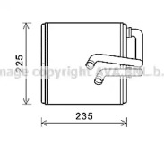 Теплообменник, отопление салона AVA QUALITY COOLING DN6410