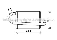 Теплообменник, отопление салона AVA QUALITY COOLING DN6423