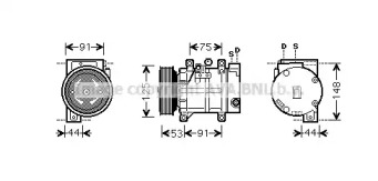 Компрессор AVA QUALITY COOLING DNAK259