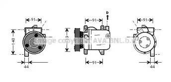 Компрессор AVA QUALITY COOLING DNK001