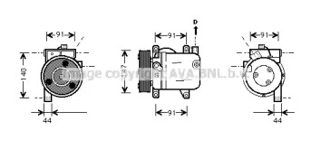 Компрессор AVA QUALITY COOLING DNK002