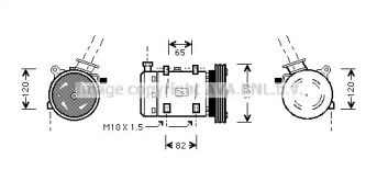 Компрессор AVA QUALITY COOLING DNK190