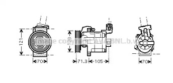 Компрессор AVA QUALITY COOLING DNK306