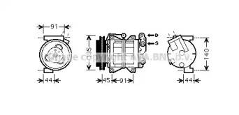 Компрессор AVA QUALITY COOLING DNK314