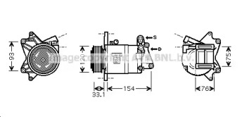 Компрессор AVA QUALITY COOLING DNK321