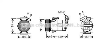 Компрессор AVA QUALITY COOLING DNK334