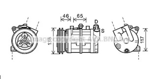 Компрессор AVA QUALITY COOLING DNK341