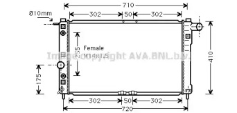 Теплообменник AVA QUALITY COOLING DW2010