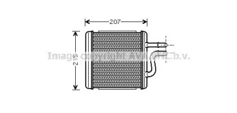 Теплообменник, отопление салона AVA QUALITY COOLING DW6060