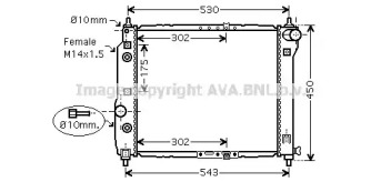 Теплообменник AVA QUALITY COOLING DWA2069