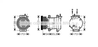 Компрессор AVA QUALITY COOLING DWAK071