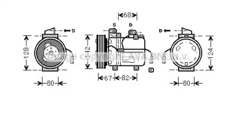 Компрессор, кондиционер AVA QUALITY COOLING DWK037