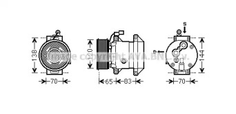 Компрессор, кондиционер AVA QUALITY COOLING DWK095