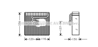 Испаритель AVA QUALITY COOLING DWV035