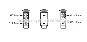 Клапан AVA QUALITY COOLING FD1380