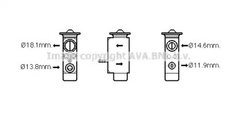 Клапан AVA QUALITY COOLING FD1492