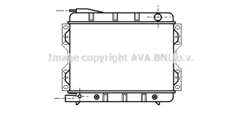 Радиатор, охлаждение двигателя AVA QUALITY COOLING FD2029