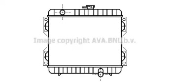 Радиатор, охлаждение двигателя AVA QUALITY COOLING FD2046