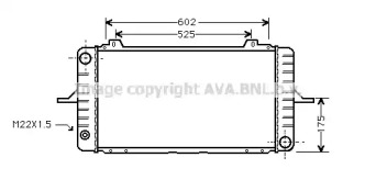 Радиатор, охлаждение двигателя AVA QUALITY COOLING FD2101