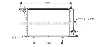 Радиатор, охлаждение двигателя AVA QUALITY COOLING FD2115