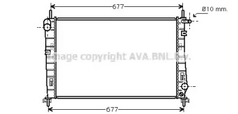 Радиатор, охлаждение двигателя AVA QUALITY COOLING FD2185