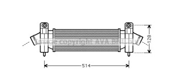 Интеркулер AVA QUALITY COOLING FD4341