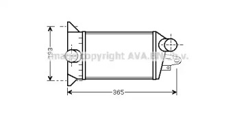 Интеркулер AVA QUALITY COOLING FD4354