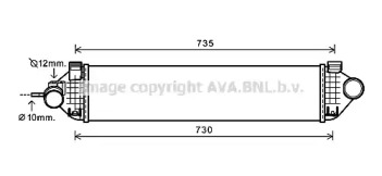 Интеркулер AVA QUALITY COOLING FD4473