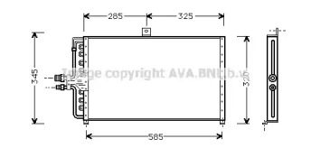 Конденсатор, кондиционер AVA QUALITY COOLING FD5234