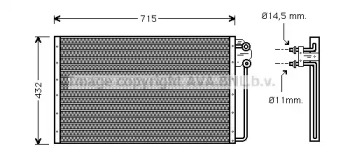 Конденсатор, кондиционер AVA QUALITY COOLING FD5237