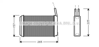 Теплообменник, отопление салона AVA QUALITY COOLING FD6094