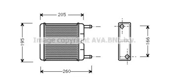 Теплообменник, отопление салона AVA QUALITY COOLING FD6130