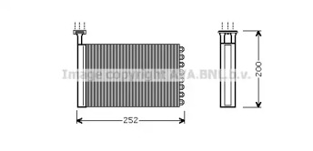 Теплообменник, отопление салона AVA QUALITY COOLING FD6164