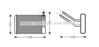 Теплообменник, отопление салона AVA QUALITY COOLING FD6360