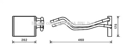 Теплообменник, отопление салона AVA QUALITY COOLING FD6455