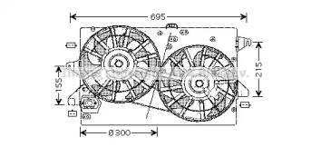 Вентилятор AVA QUALITY COOLING FD7503