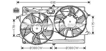 Вентилятор AVA QUALITY COOLING FD7505