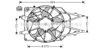 Вентилятор AVA QUALITY COOLING FD7508