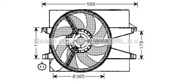 Вентилятор AVA QUALITY COOLING FD7541