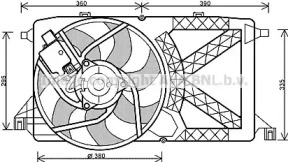 Вентилятор AVA QUALITY COOLING FD7544