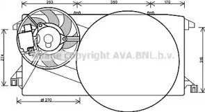 Вентилятор AVA QUALITY COOLING FD7545