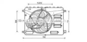 Вентилятор AVA QUALITY COOLING FD7554