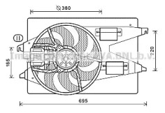 Вентилятор AVA QUALITY COOLING FD7555