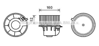 Электродвигатель, вентиляция салона AVA QUALITY COOLING FD8499