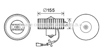 Электродвигатель, вентиляция салона AVA QUALITY COOLING FD8568