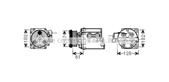 Компрессор AVA QUALITY COOLING FDAK436