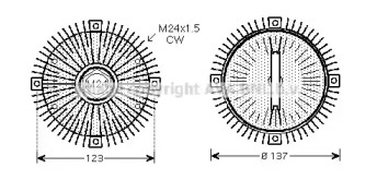 Сцепление AVA QUALITY COOLING FDC445