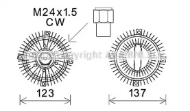 Сцепление AVA QUALITY COOLING FDC447